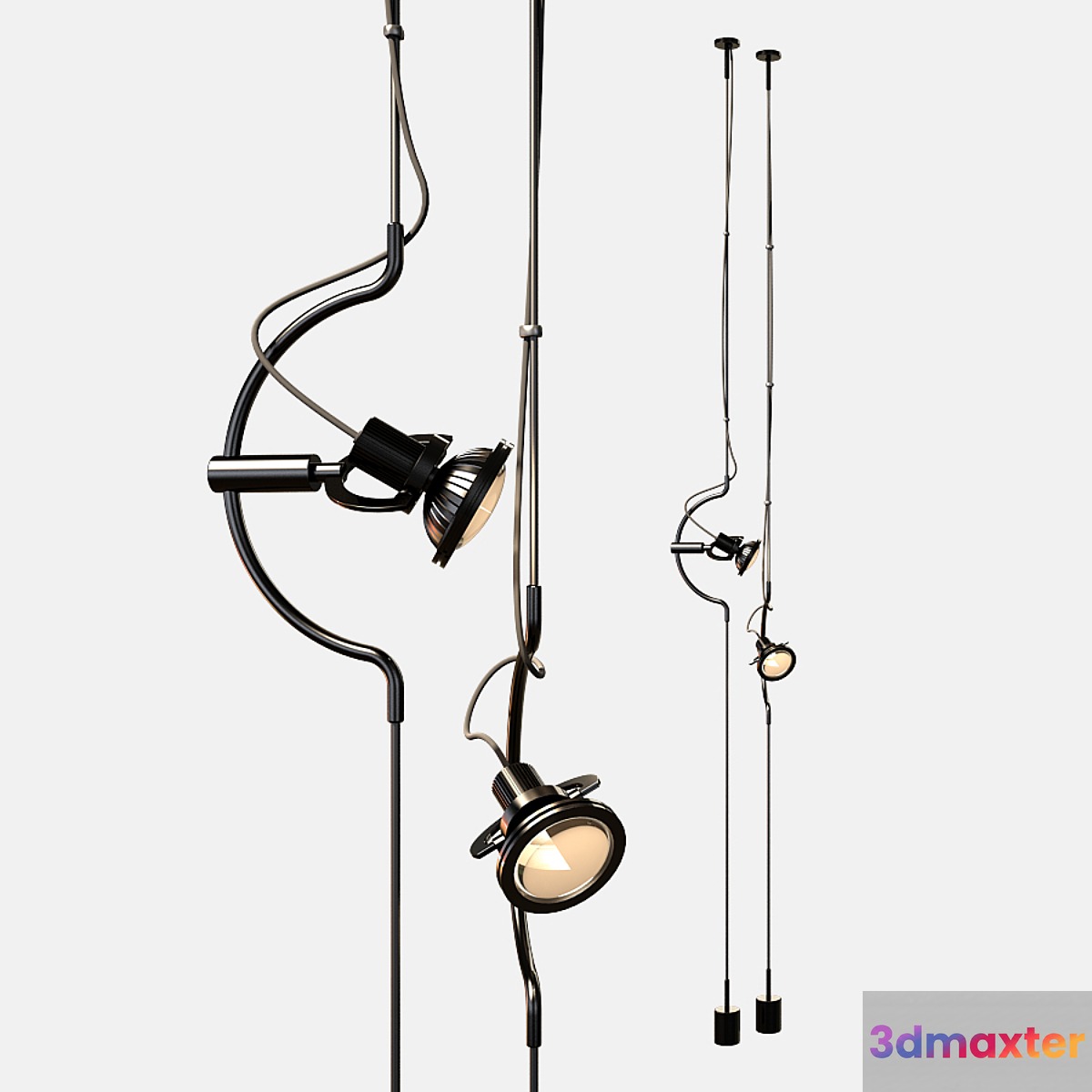 Hanging lamp 3D Max