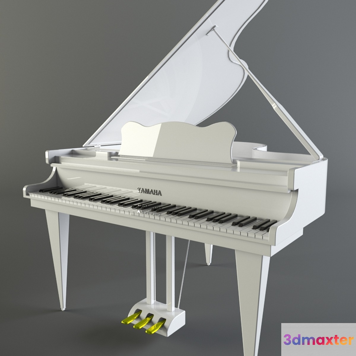 Grand Piano 3D Max