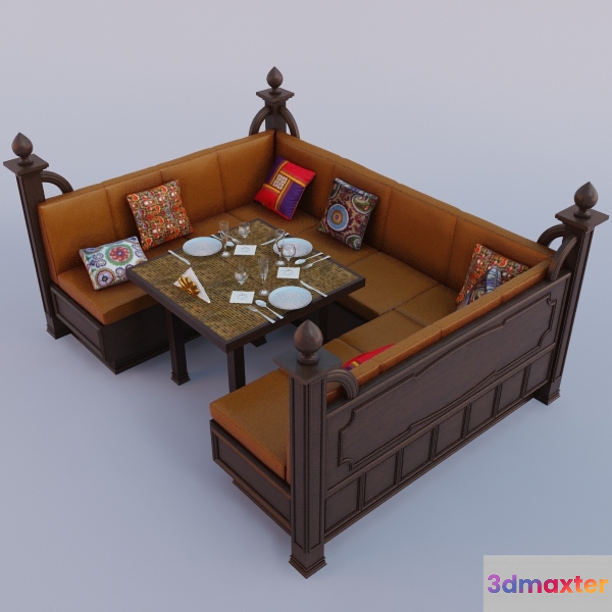 module for restaurant 3D Max