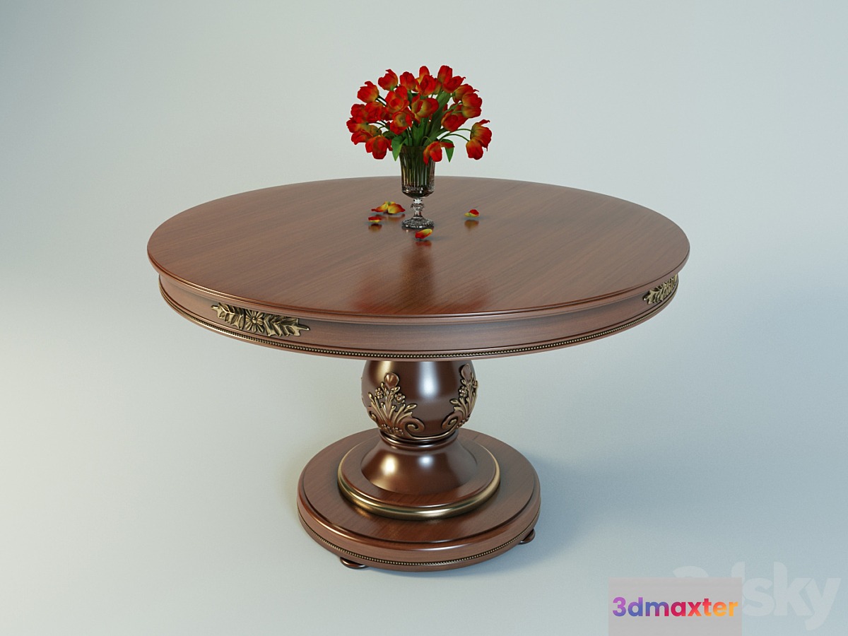 Reggenza Luxury _ table circle 1500 3D Max