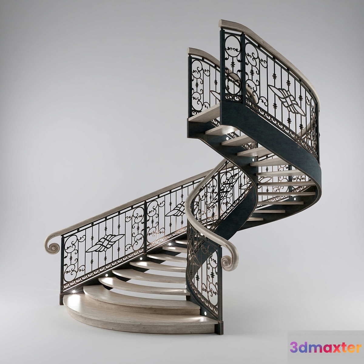 Stair 3D Max