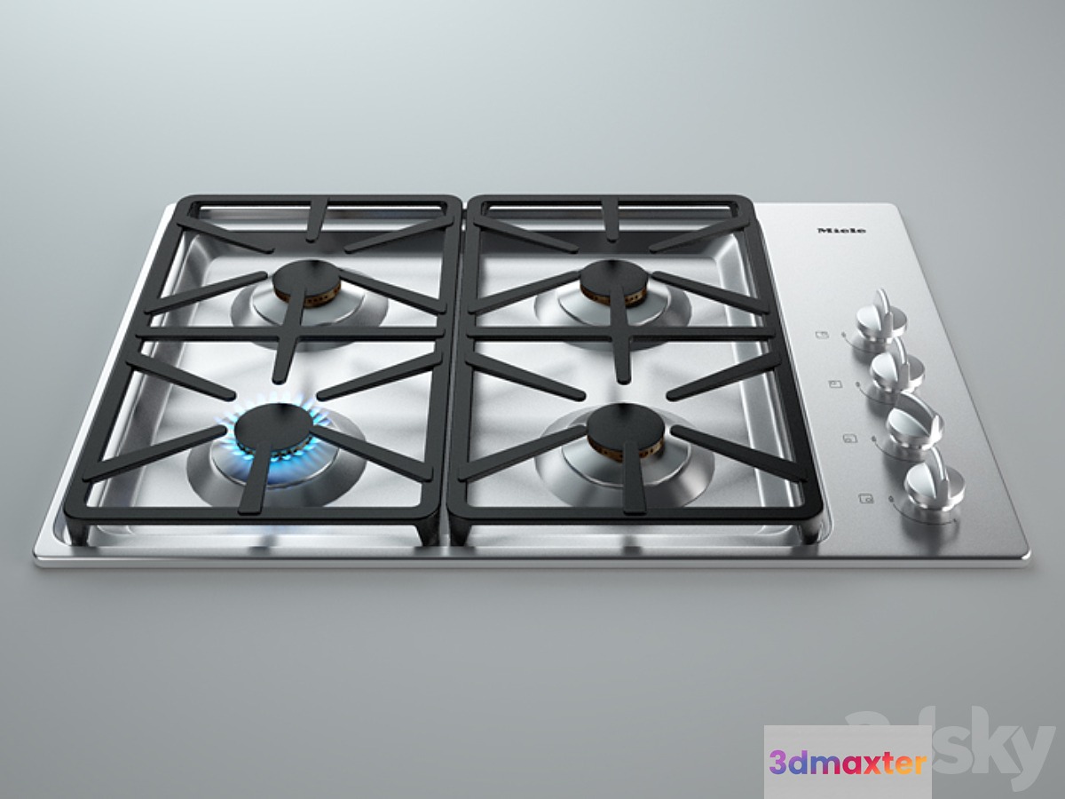 Miele KM3000 Series a cooktop gas 3D Max