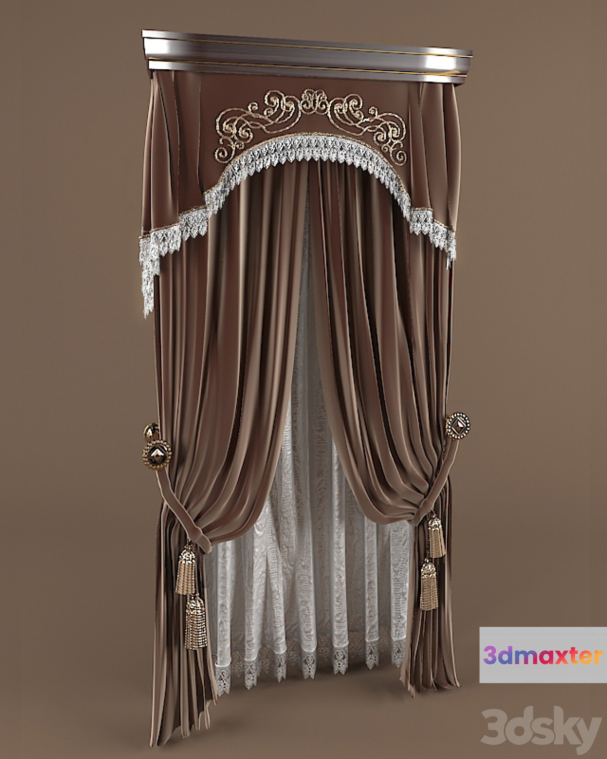 curtains 3D Max