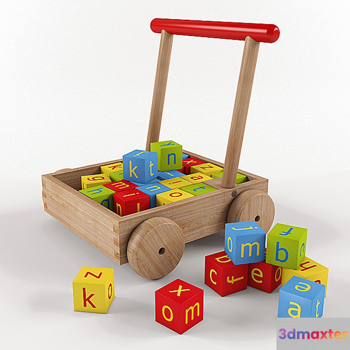Toy-cart 3D Max