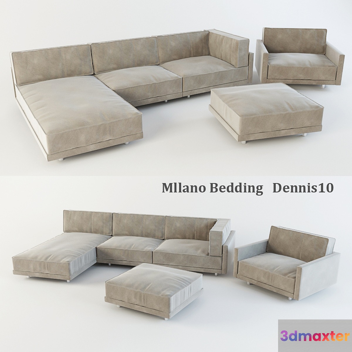 Mllano Bedding _ Dennis10 - No.2 3D Max