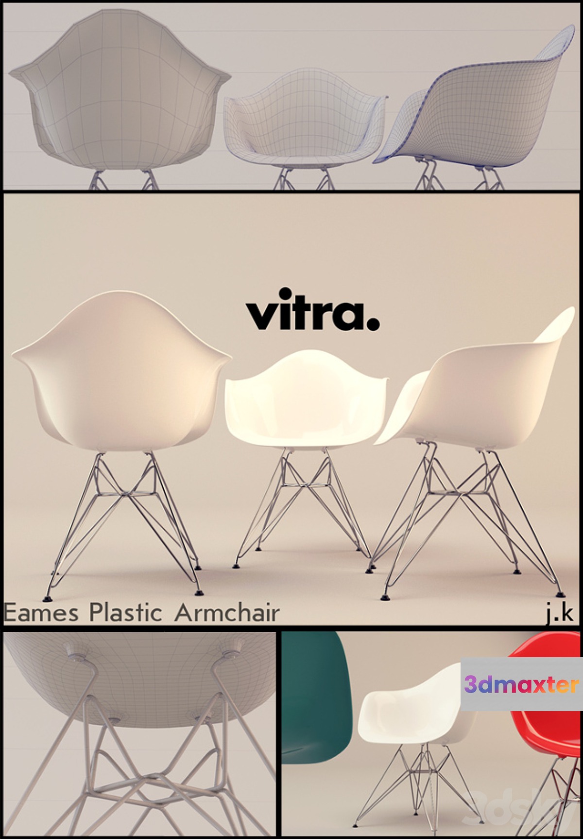 Vitra _ Eames Plastic Armchair DAR - No.2