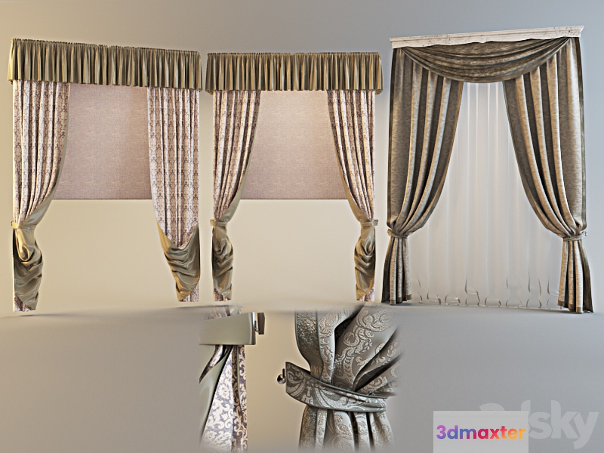 curtains 3D Max