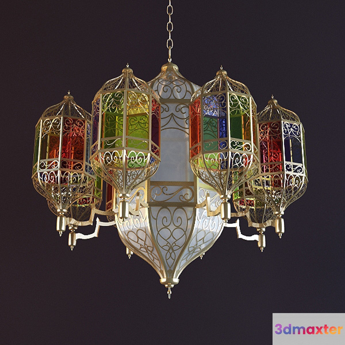 Eastern chandelier 3D Max