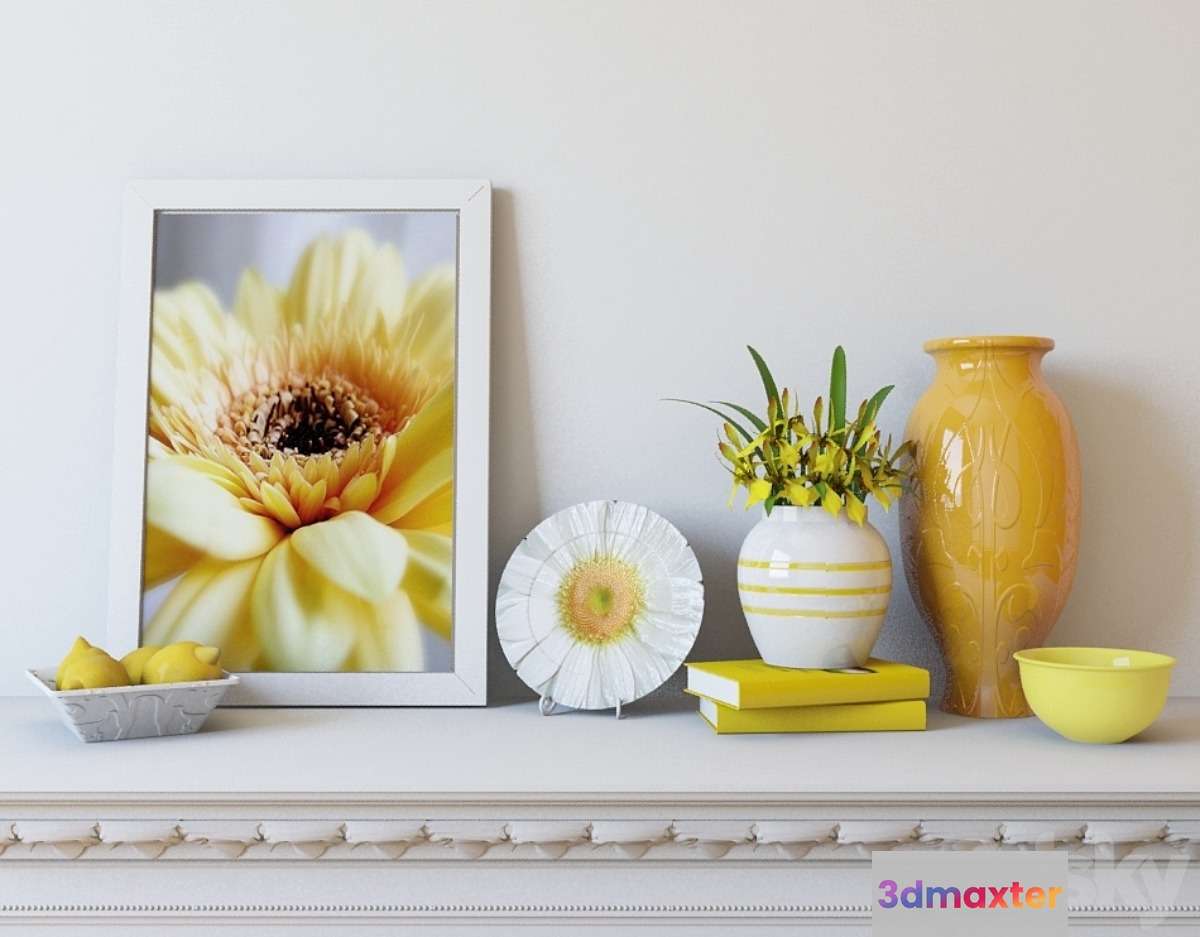 decorative set Spring 3D Max
