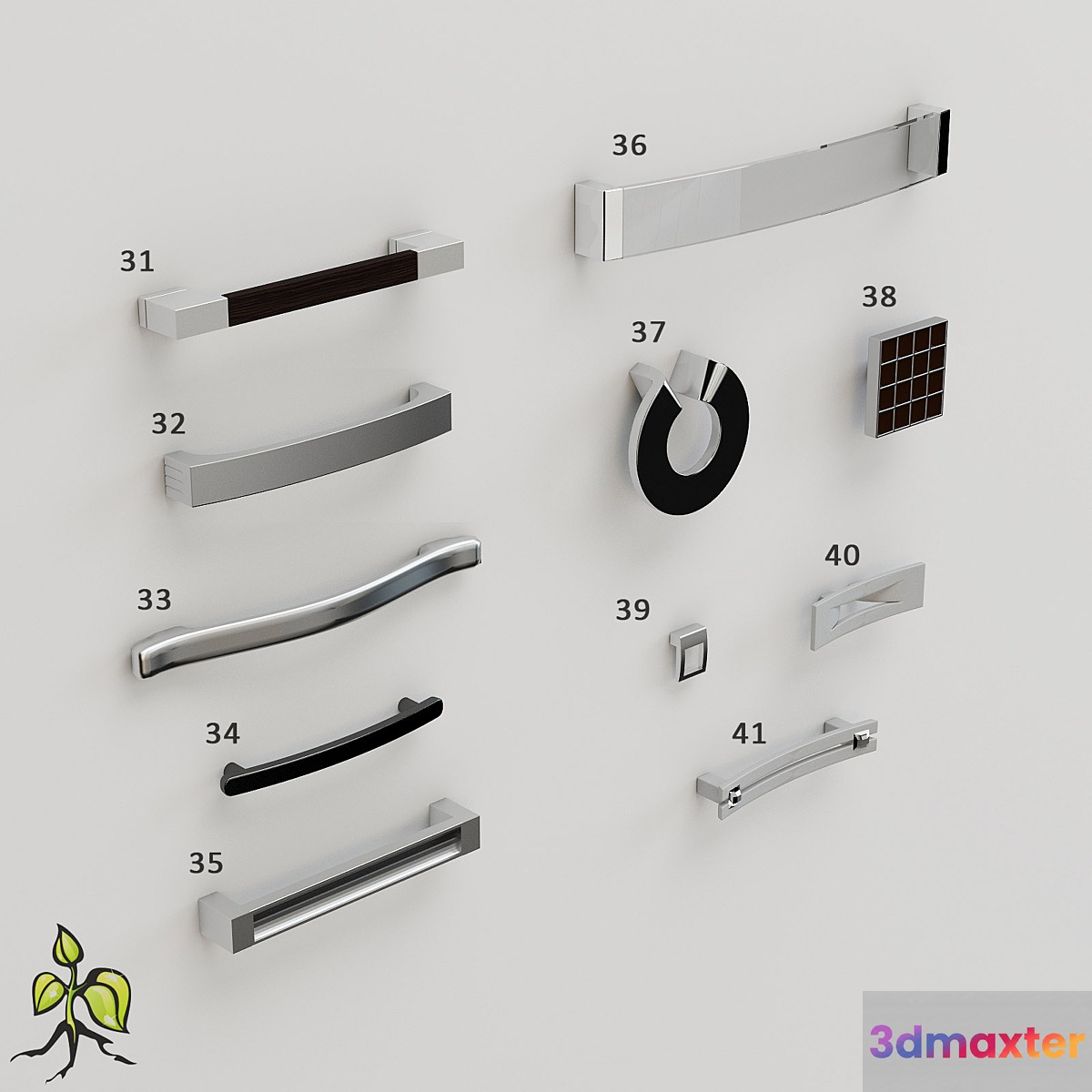 Art Nouveau handles Vol # 4