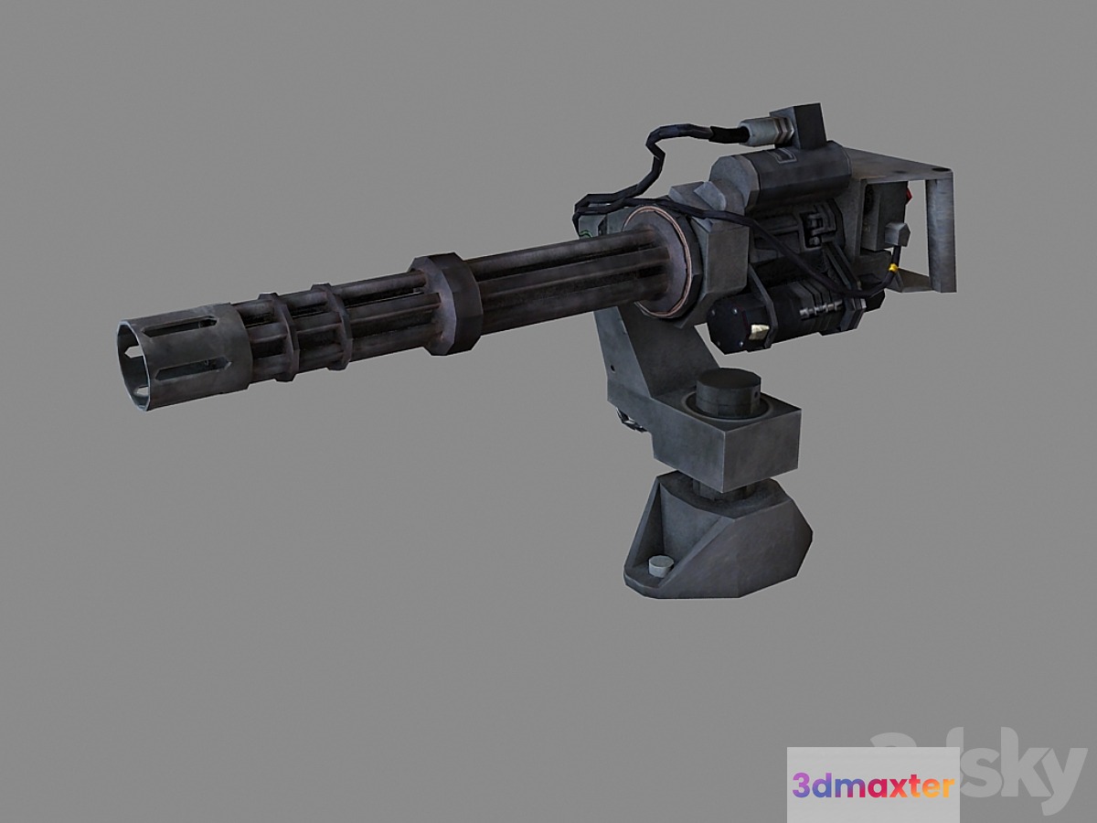 M134 Minigun 3D Max