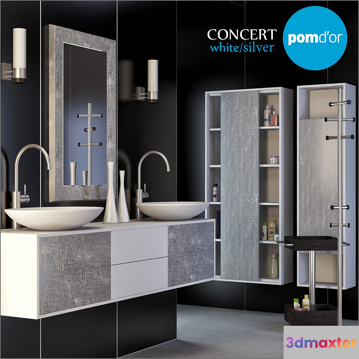 Pom'Dor-Concert (White_silver) 3D Max