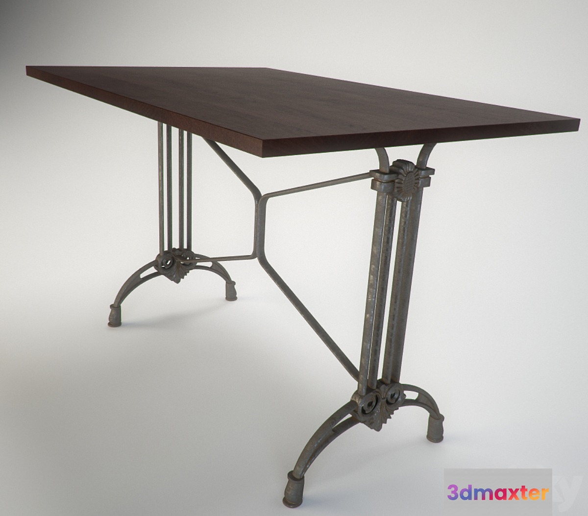 Wrought-iron table 3D Max