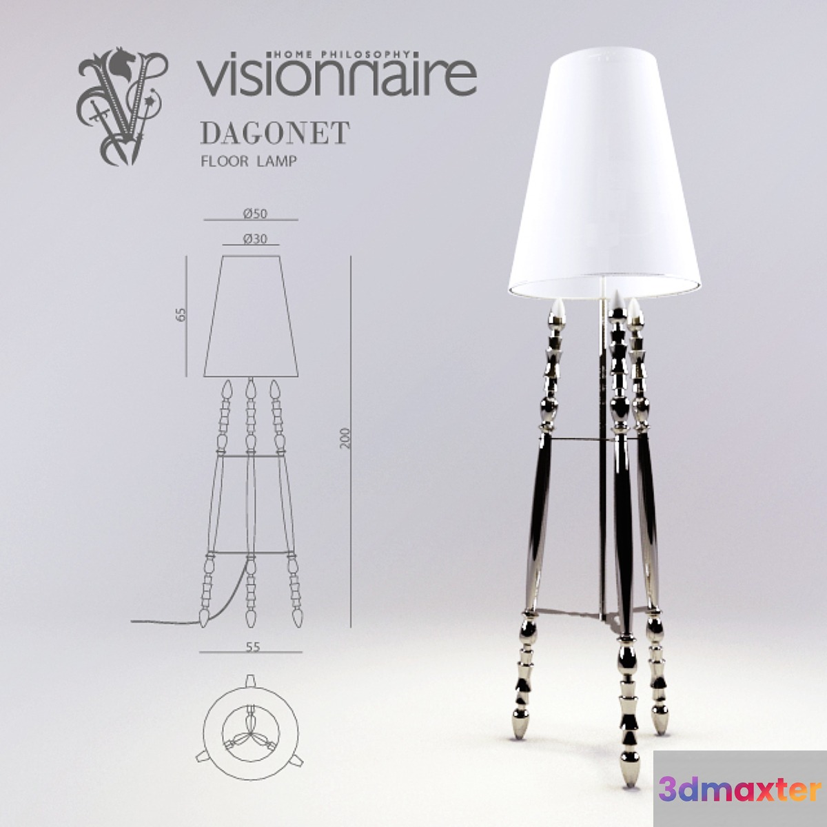 Visionnaire _ DAGONET - No.2 3D Max
