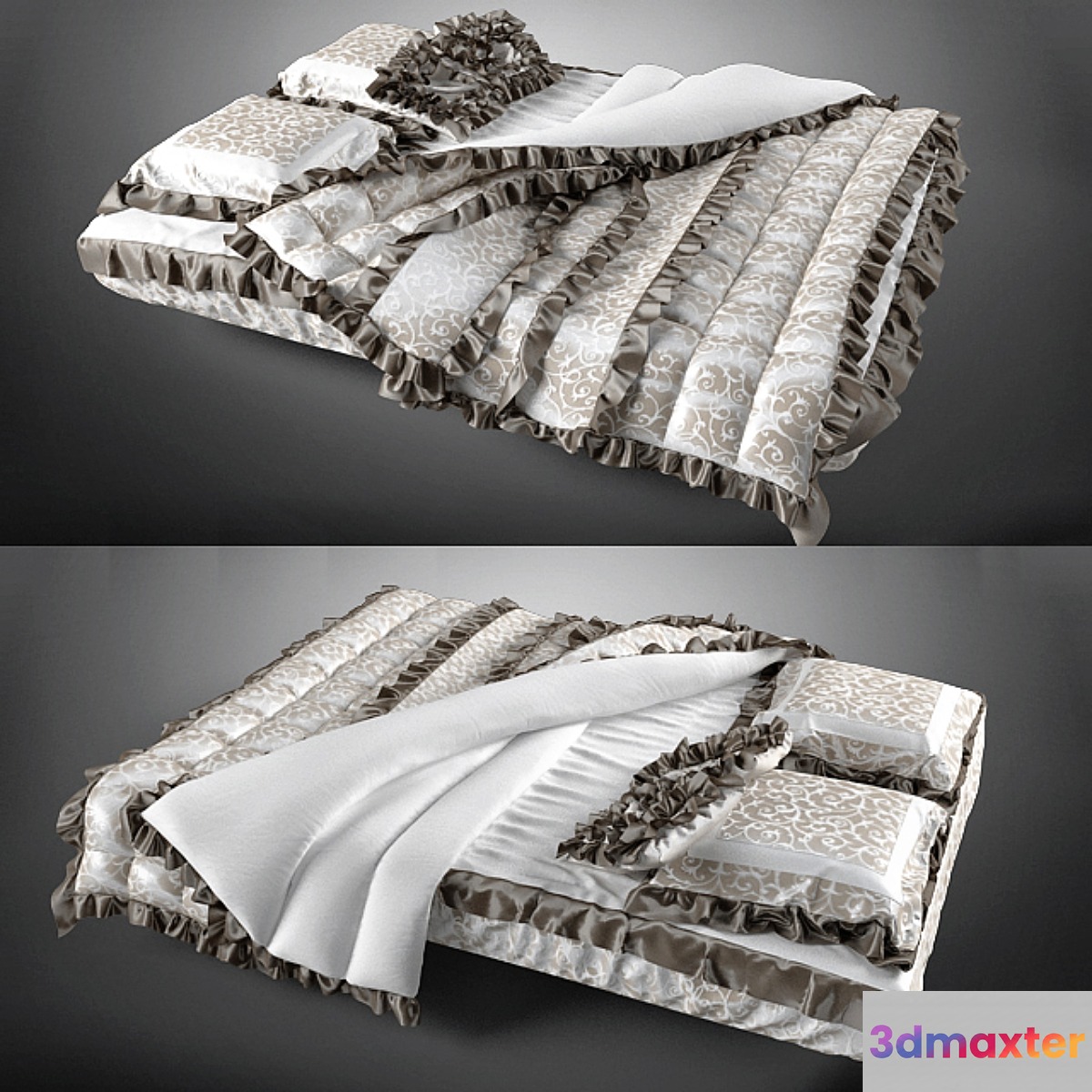 bed linens 3D Max