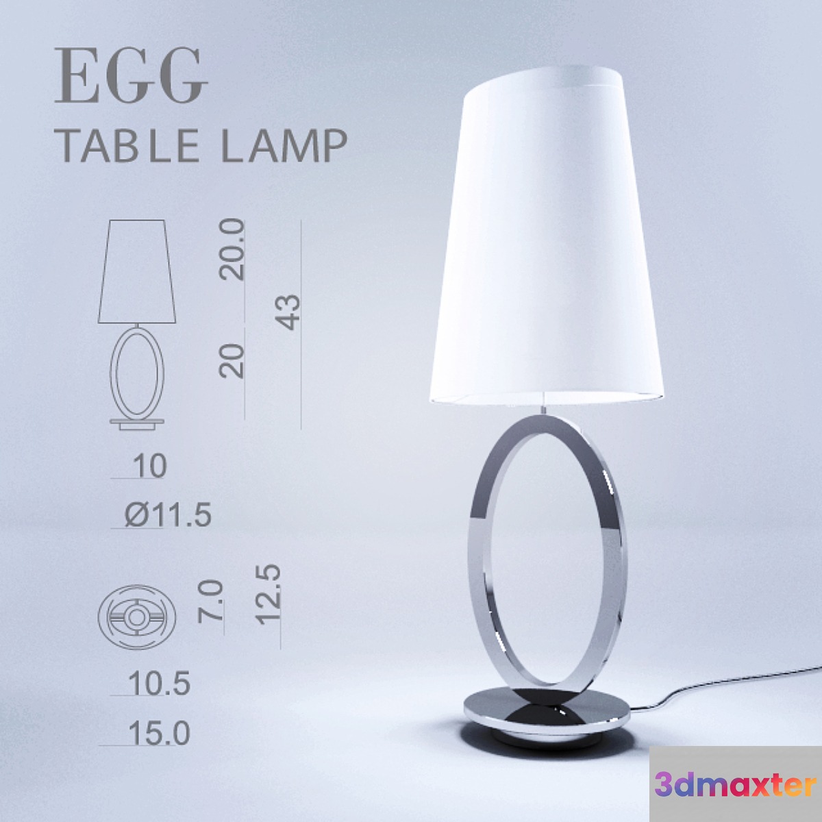 VISIONNAIRE Egg table lamp