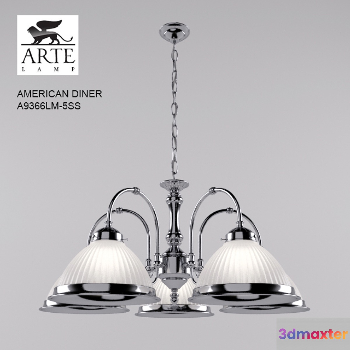ARTE LAMP _ AMERICAN DINER A9366LM-5SS 3D Max