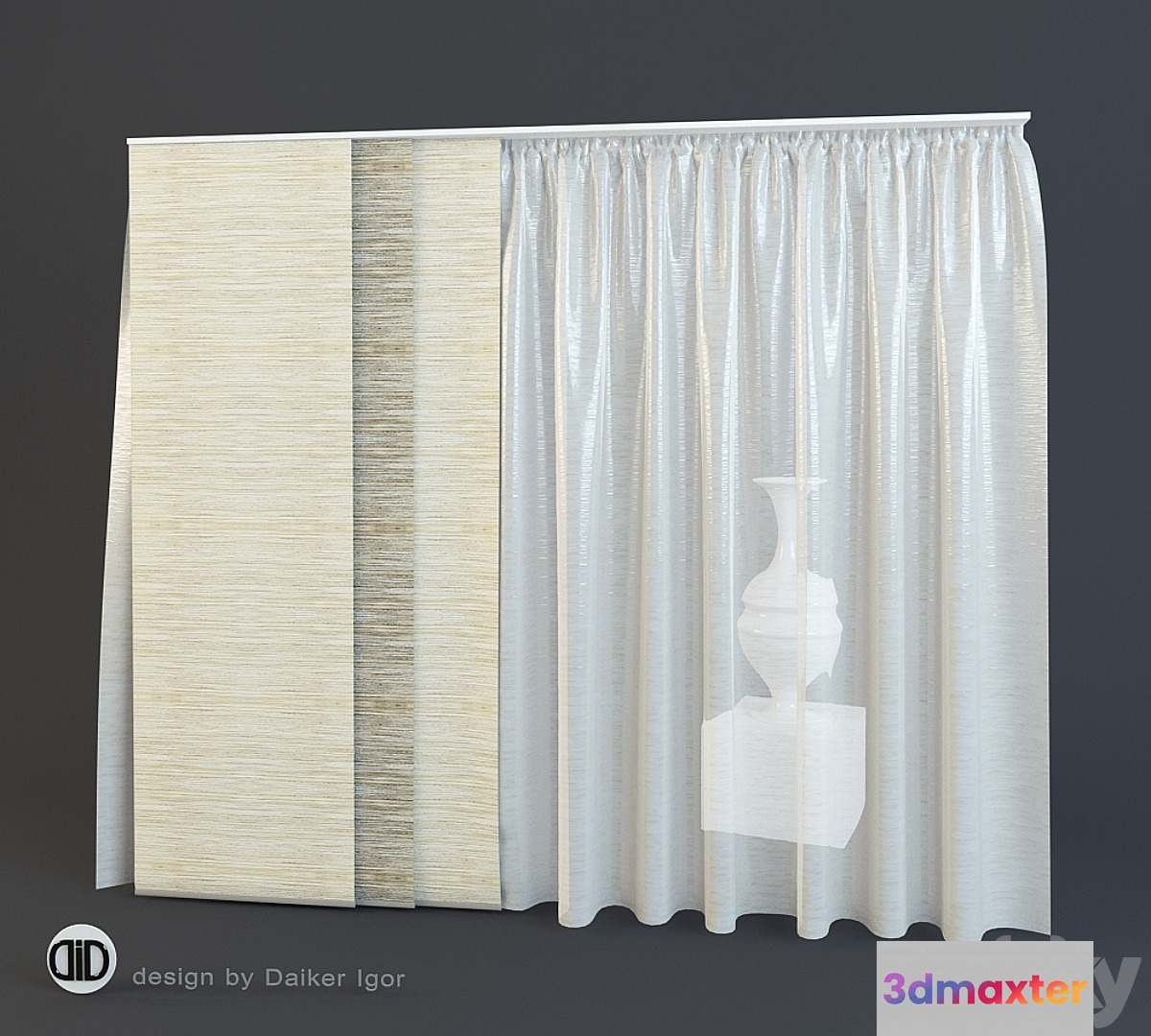 Curtain sliding sectional