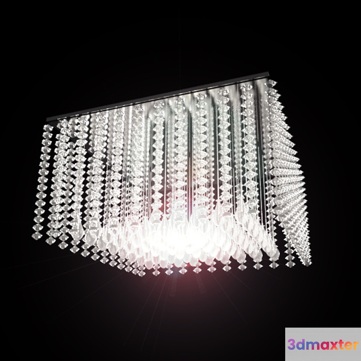 Chandelier with lenses