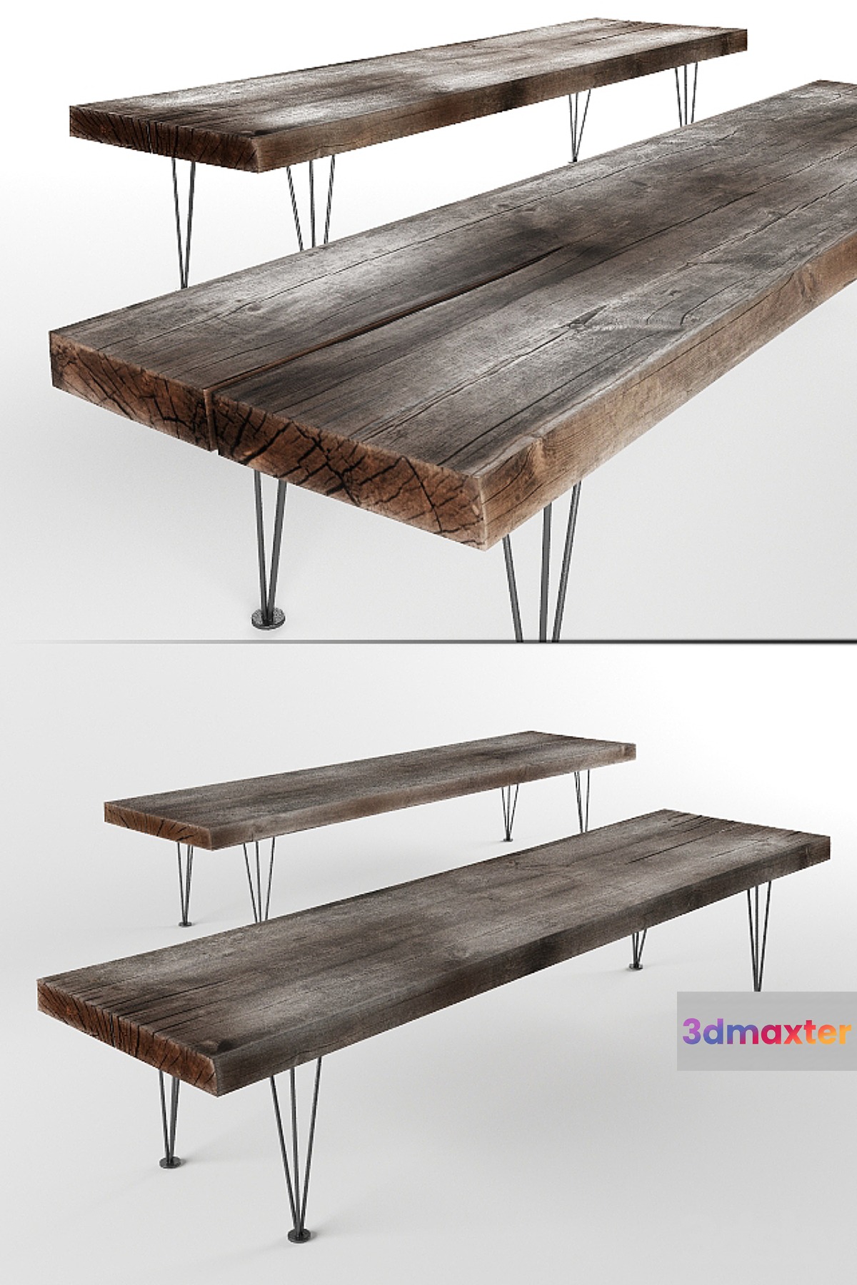 Bench 3D Max