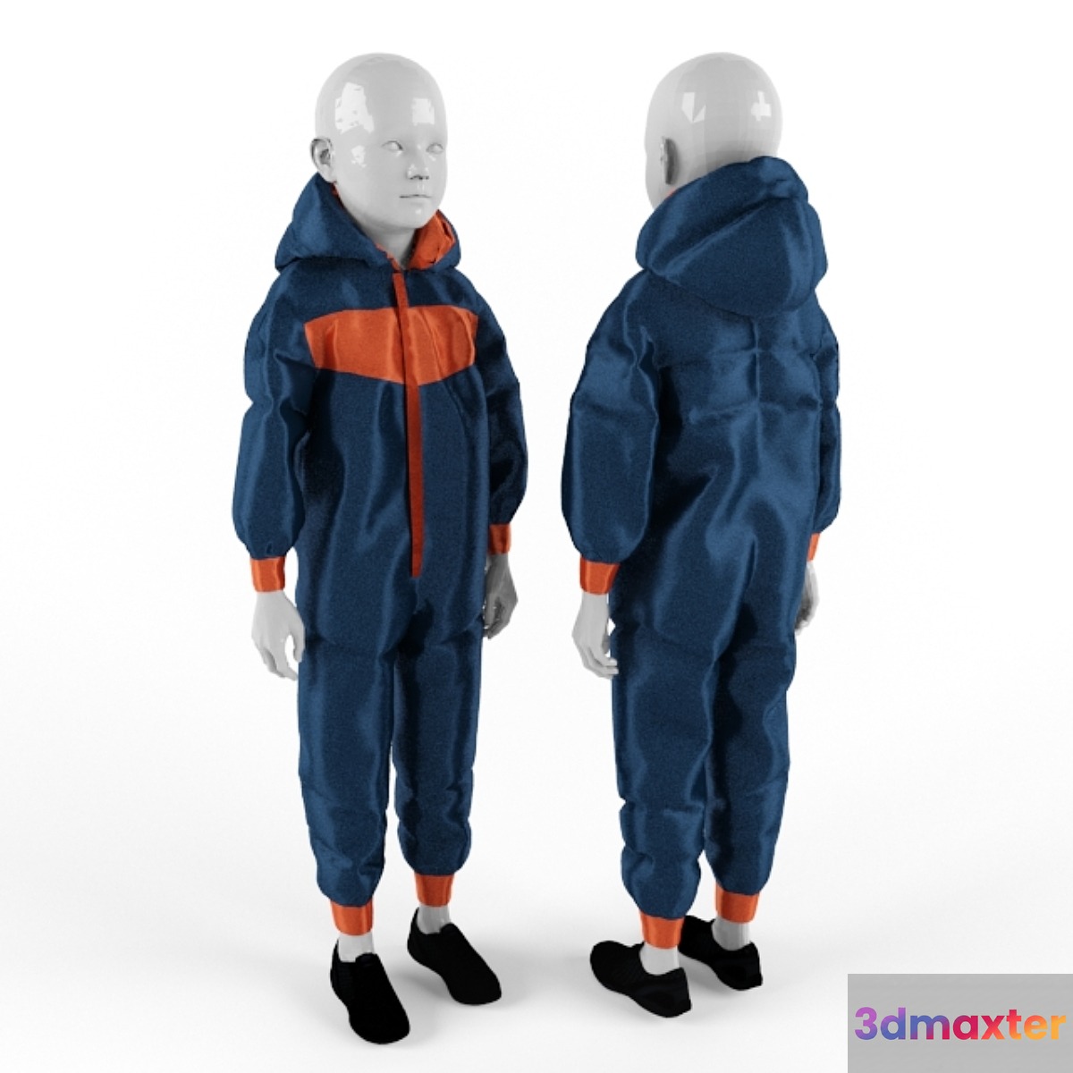 children's overalls 3D Max
