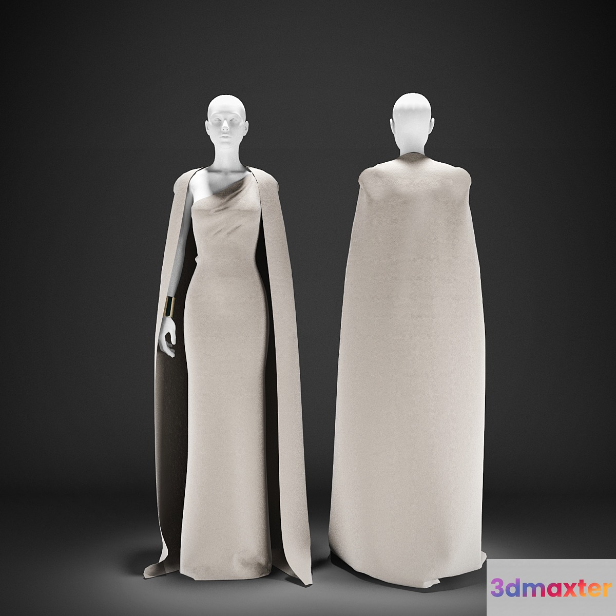 Evening dress with a Cape