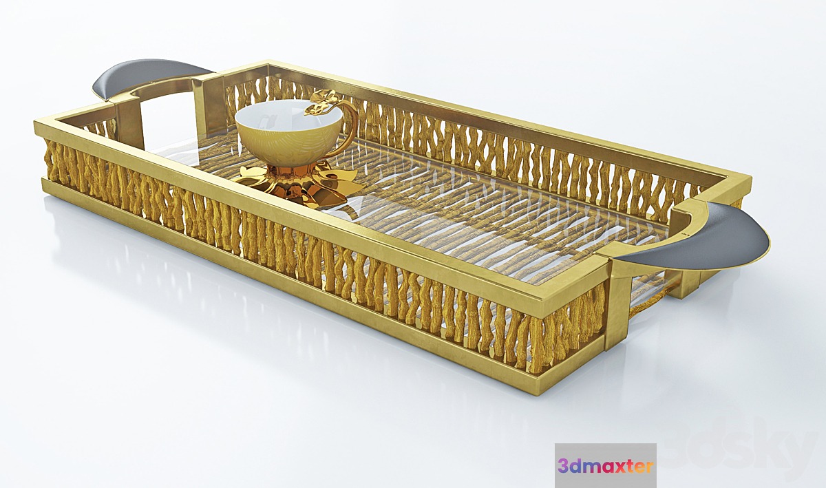 a tray for tea 3D Max