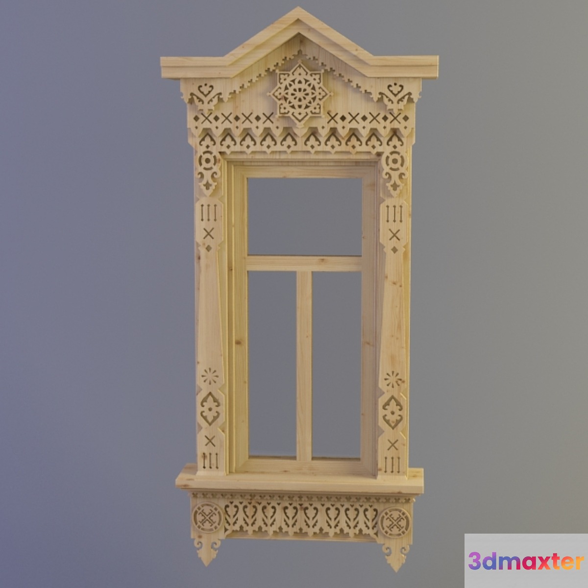 Carved platbands 3D Max