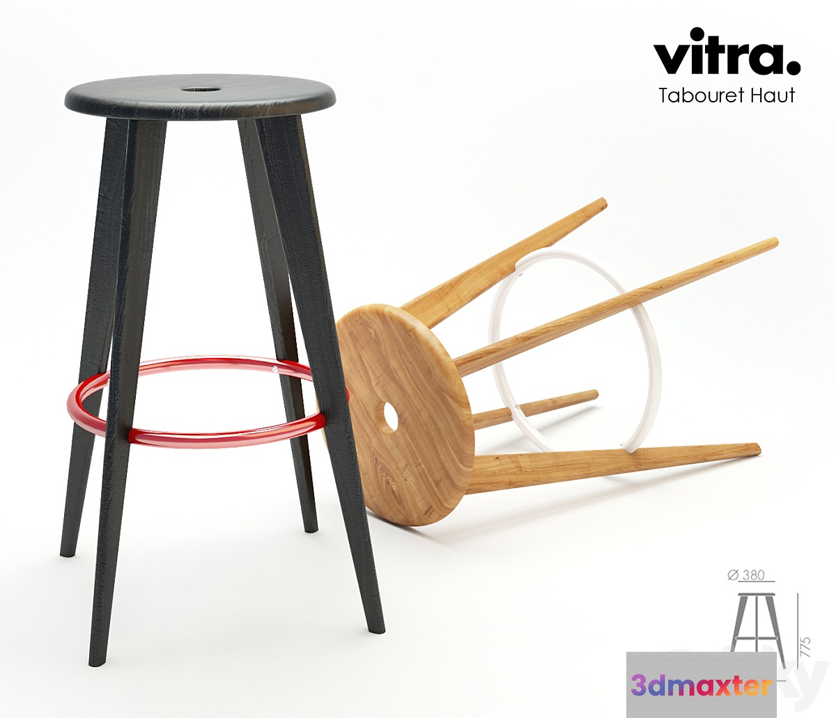 Vitra _ Tabouret Haut 3D Max
