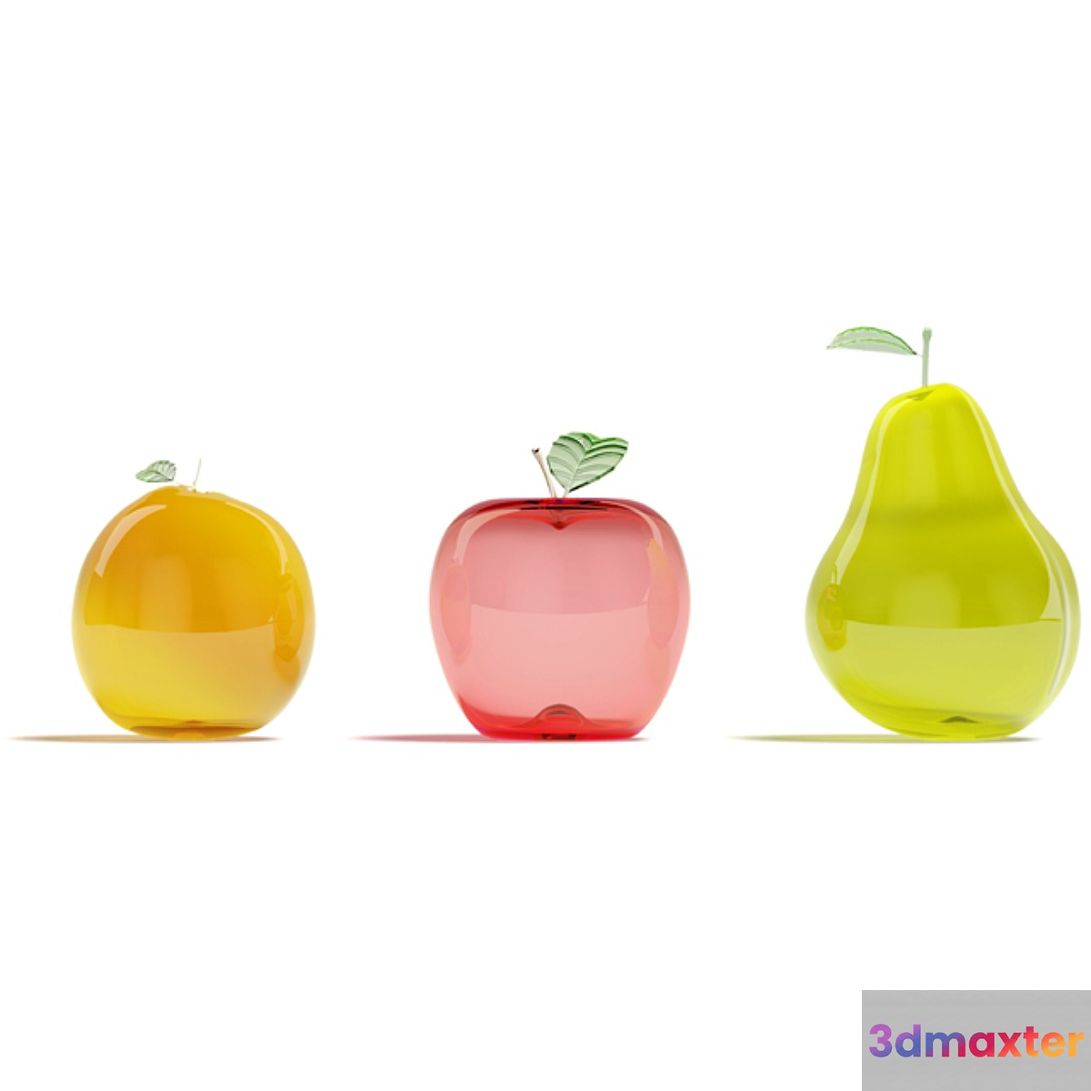 Glass fruits - No.2 3D Max