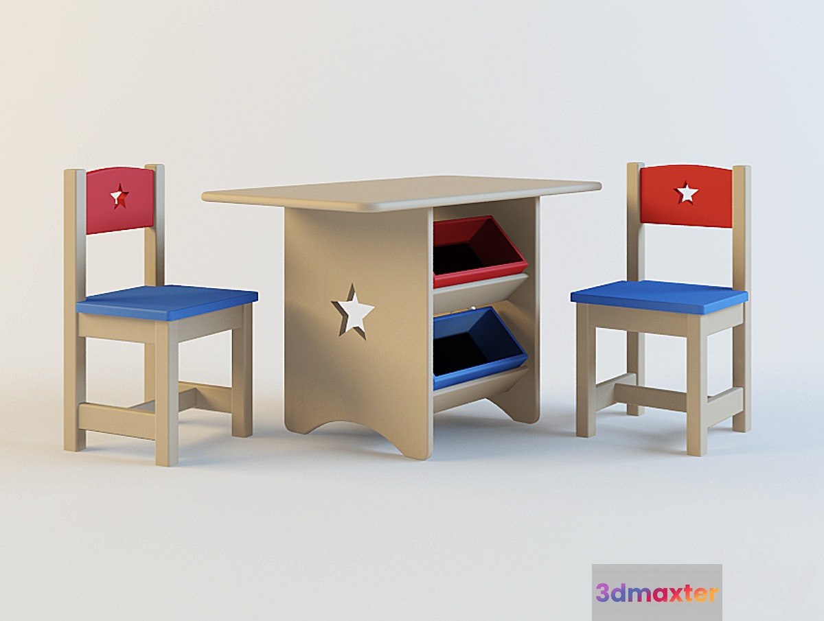 Childrens table and chairs - No.2