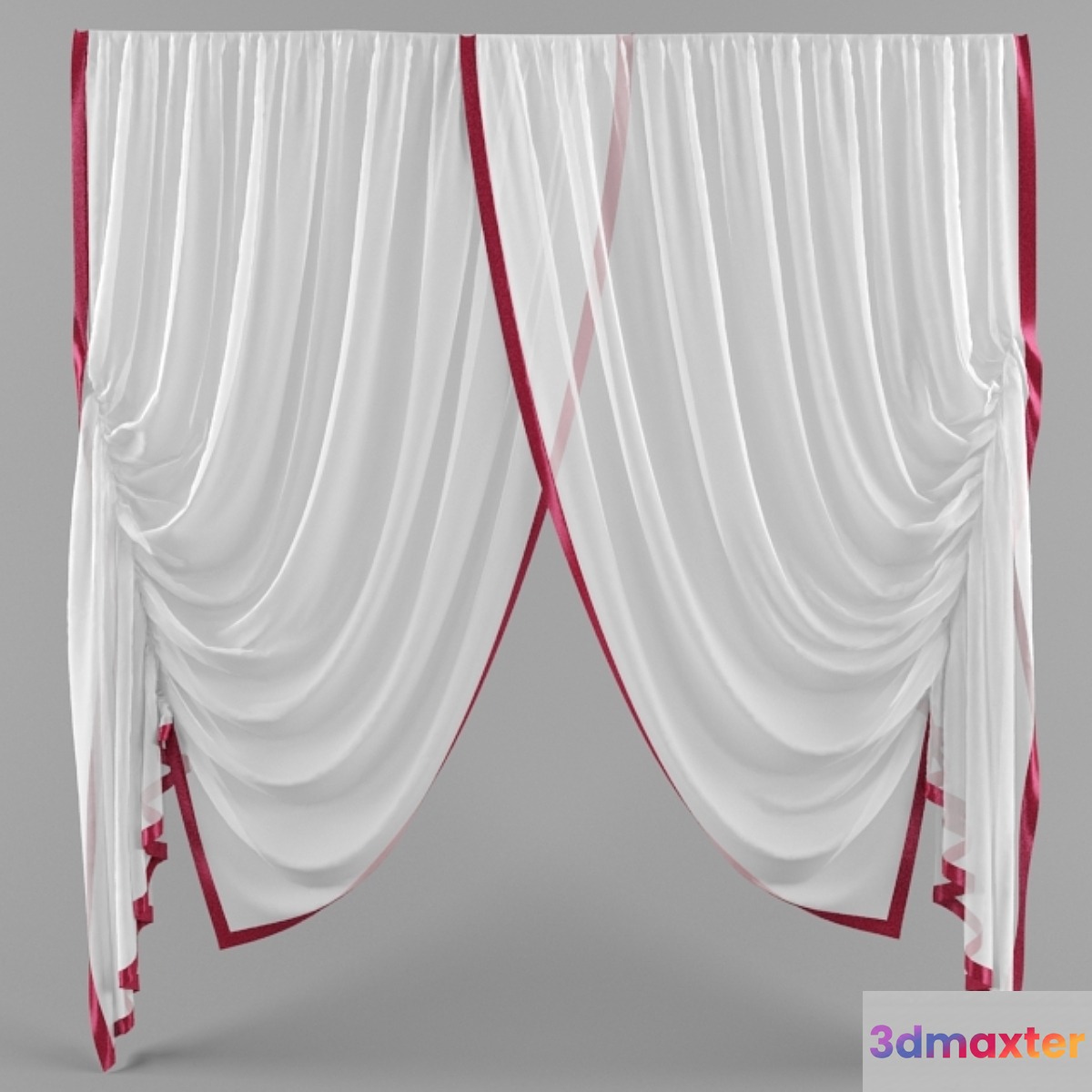 tulle with piped edging