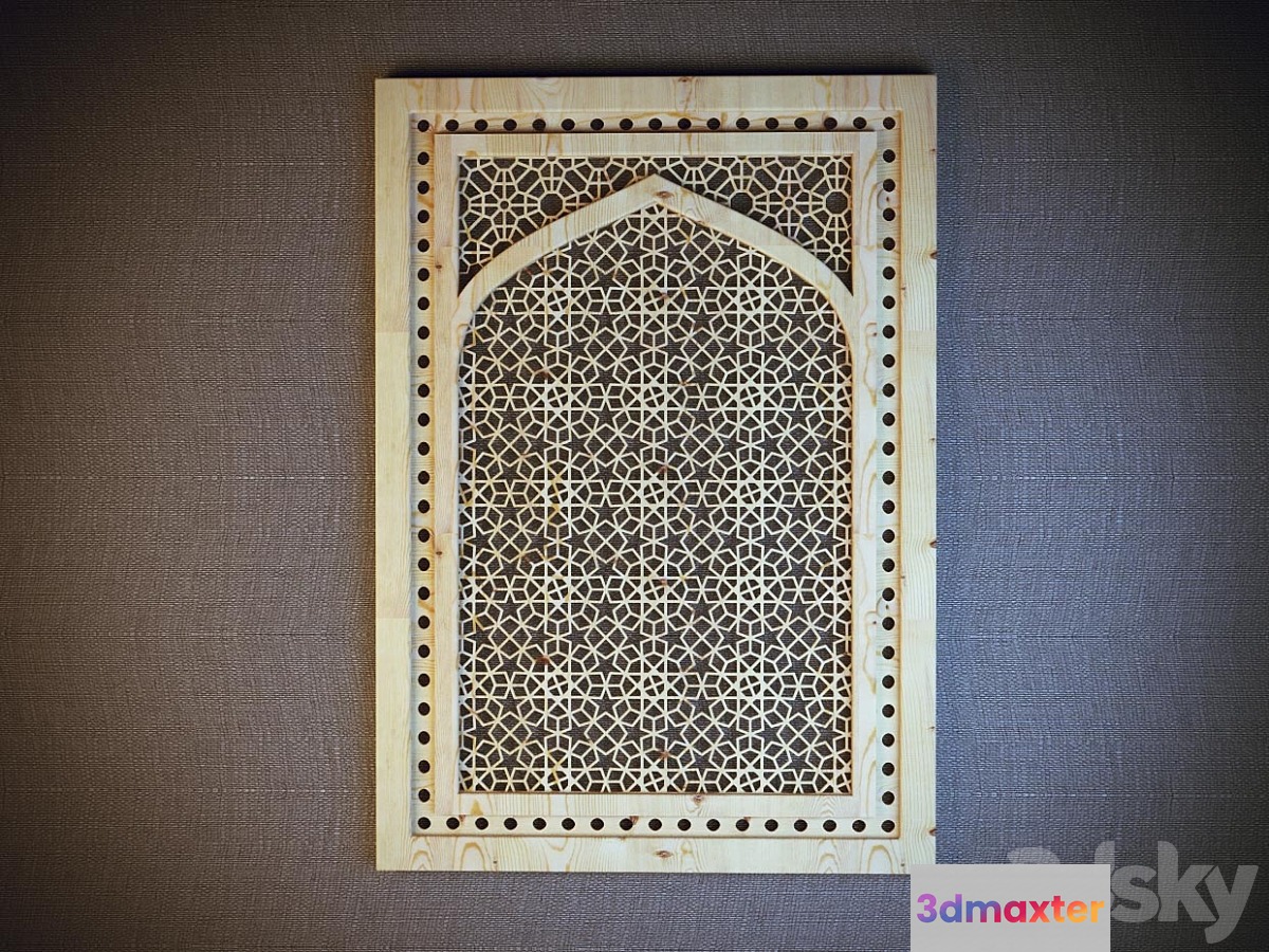 Oriental decor 3D Max