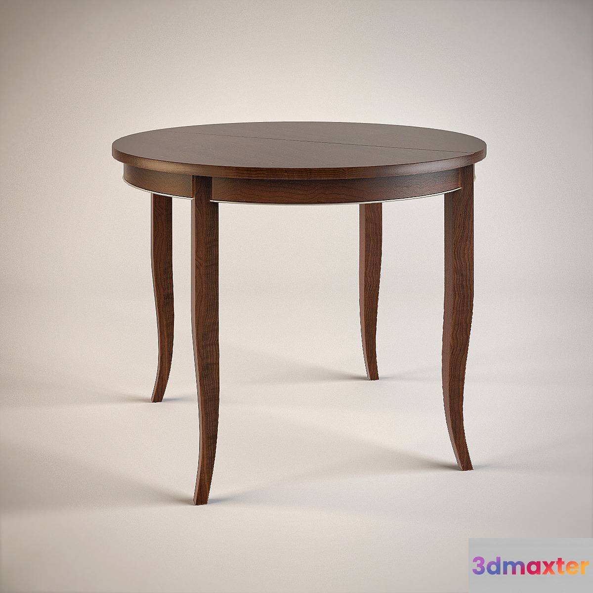Table classic round 3D Max