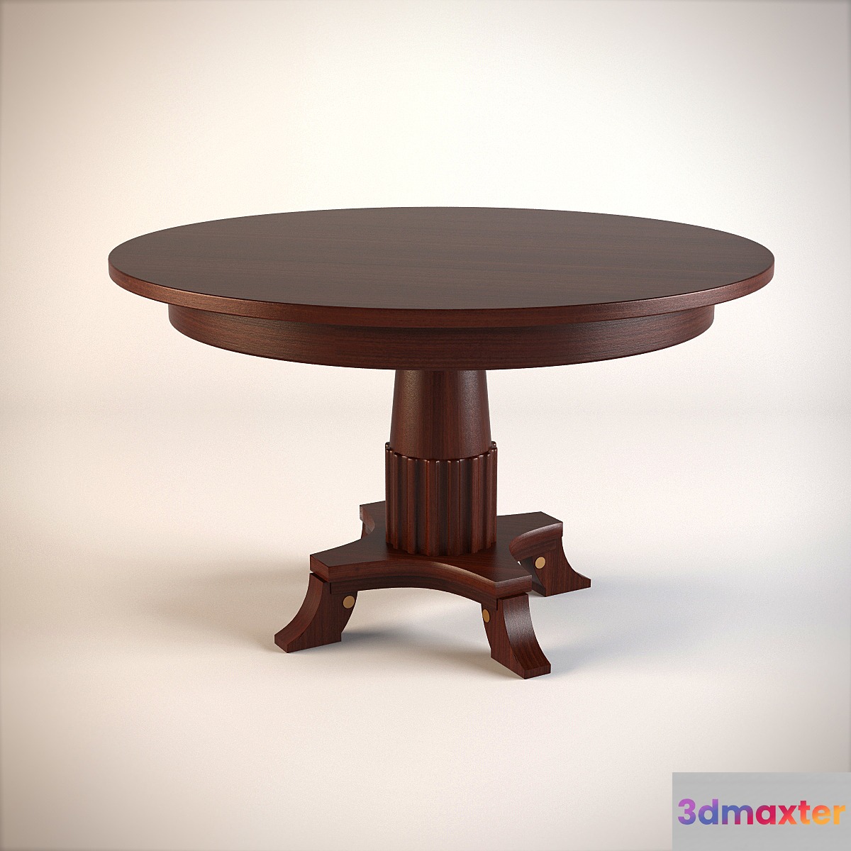 Table classic round 3D Max