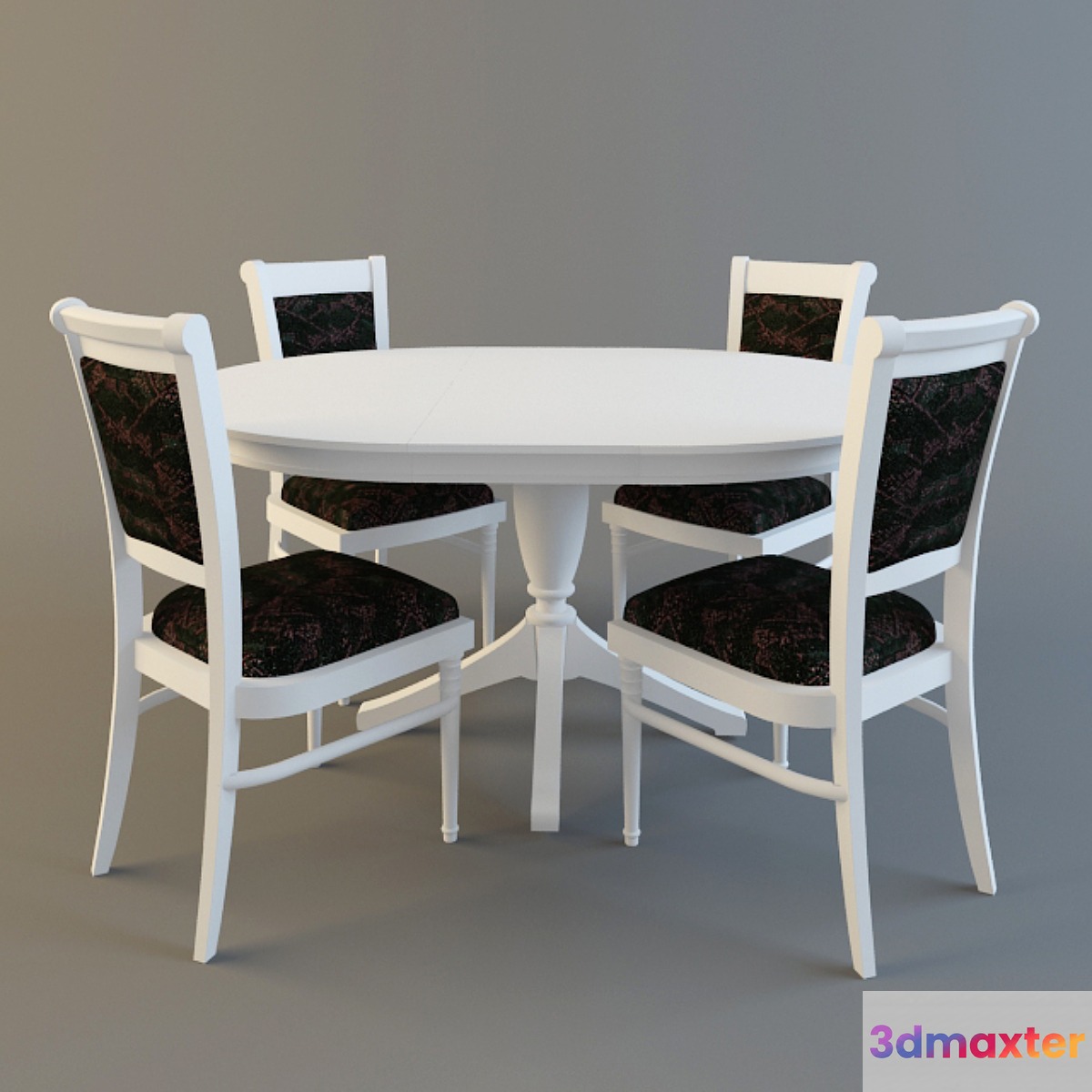 Table + chairs 3D Max