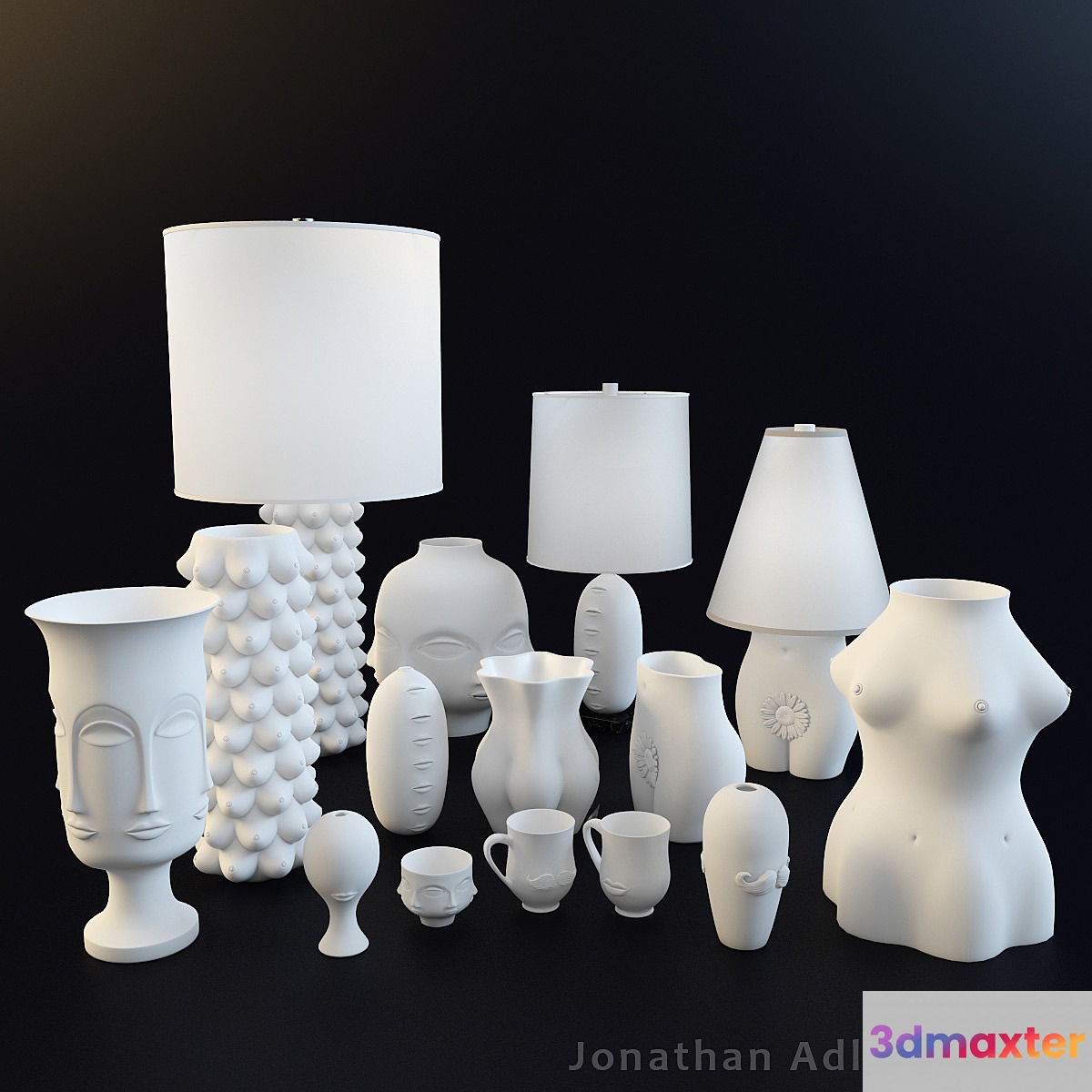 Jonathan Adler-Muse collection 3D Max