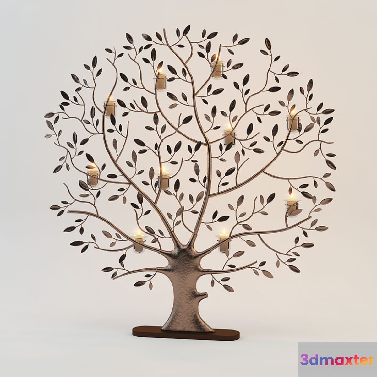arbre de lumiere rond 3D Max