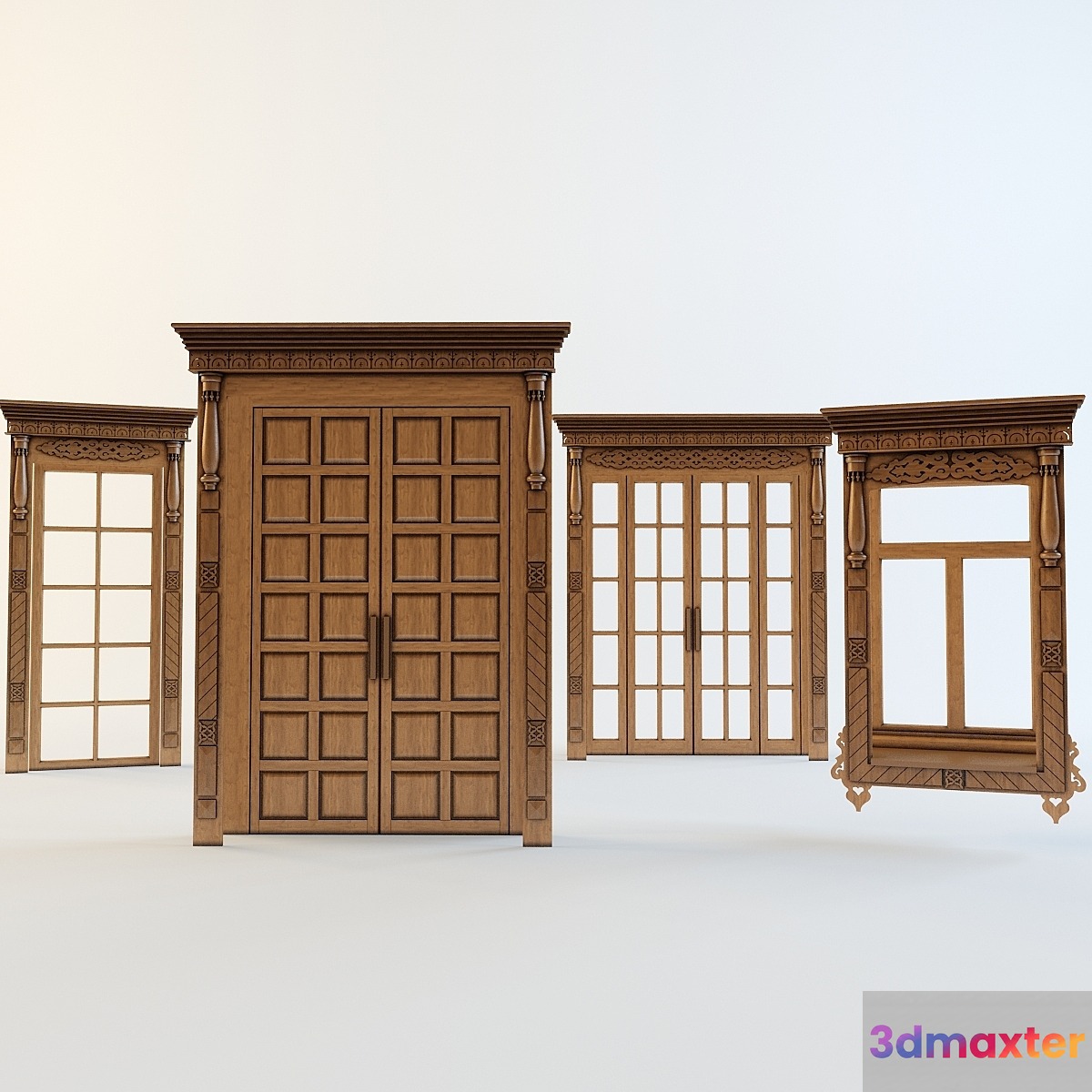 Doors and Windows with carved aprons