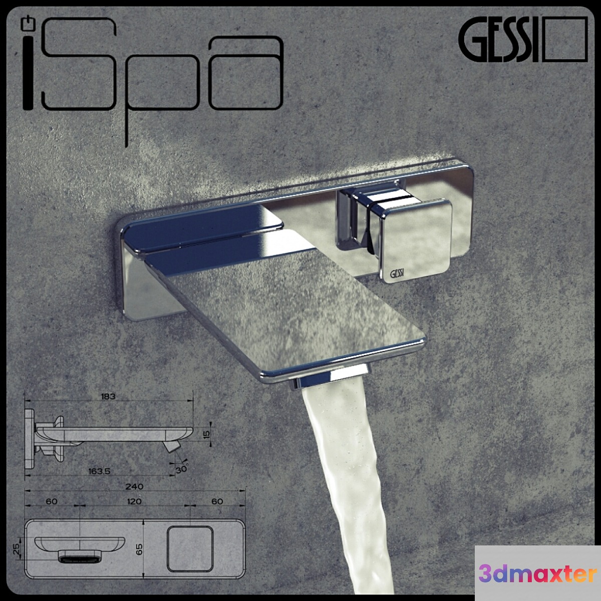GESSI ISPA Waterfall 3D Max