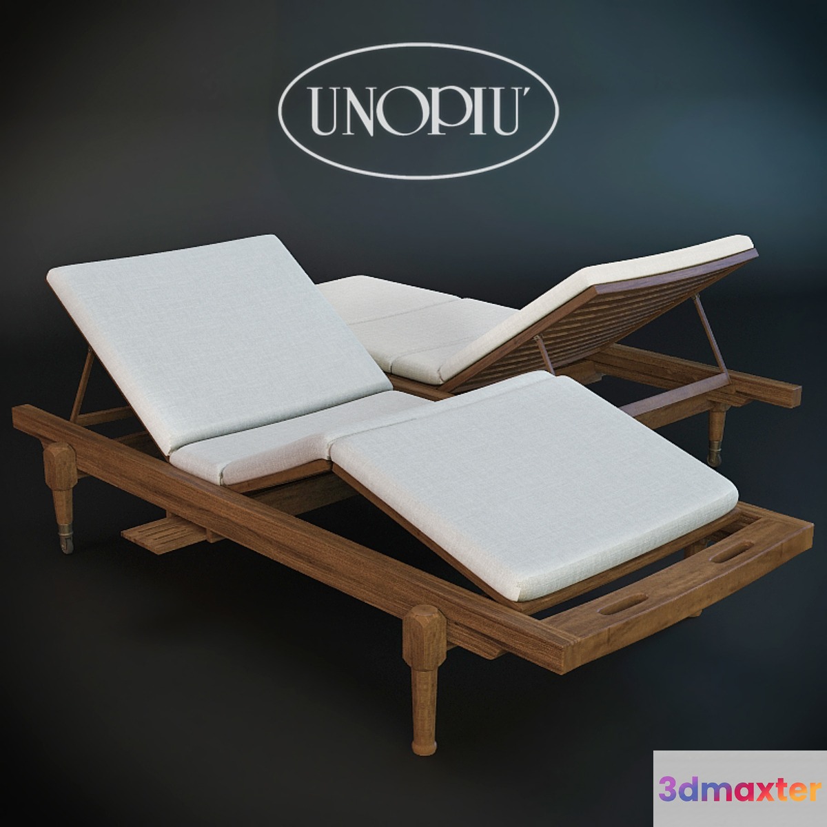 Sun lounger Unopiu. Charles 3D Max