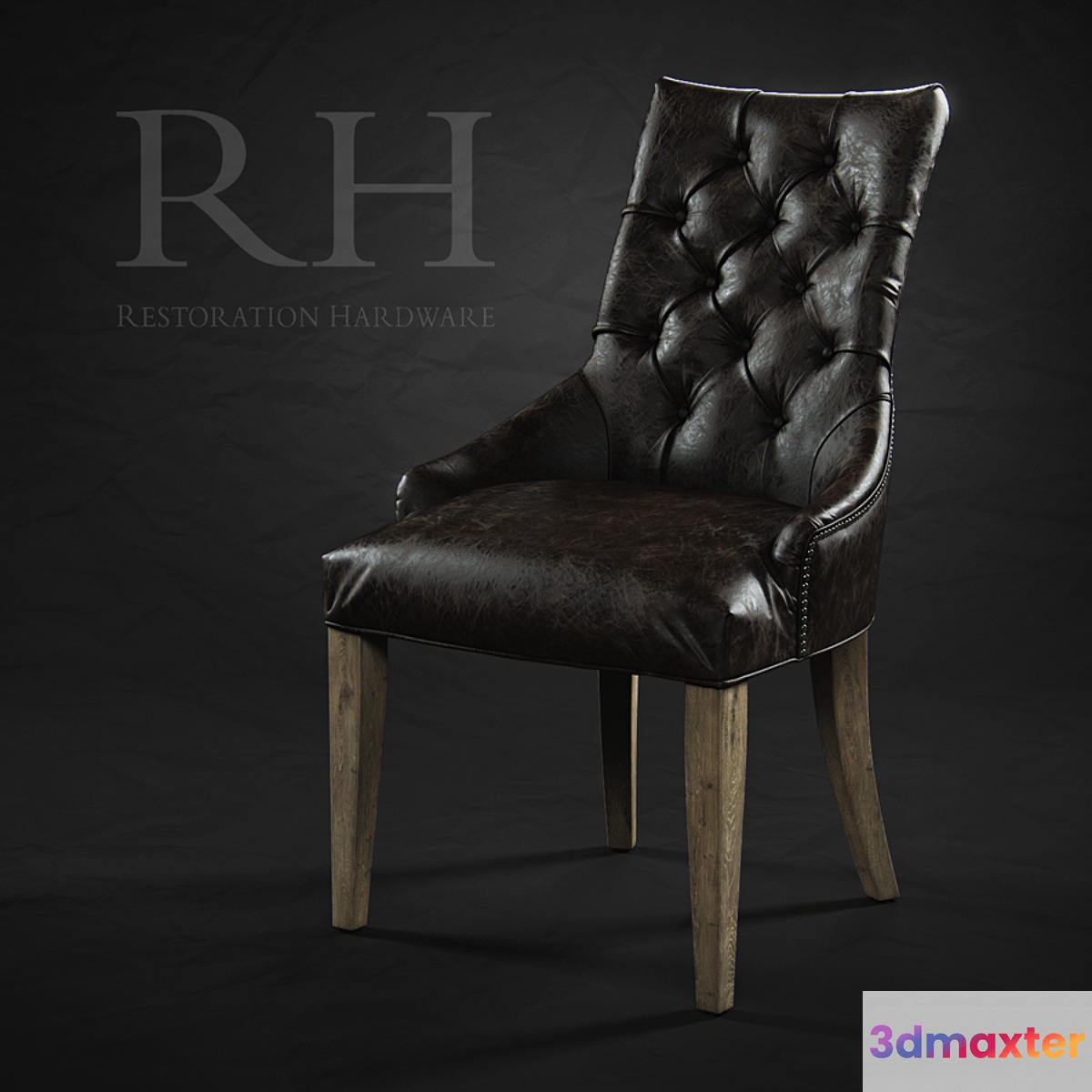 Martine leather armchair