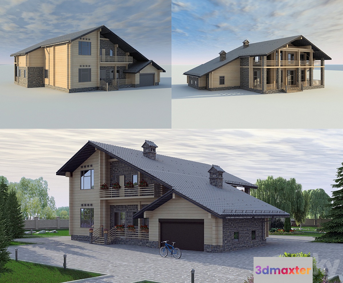 Chalet style house