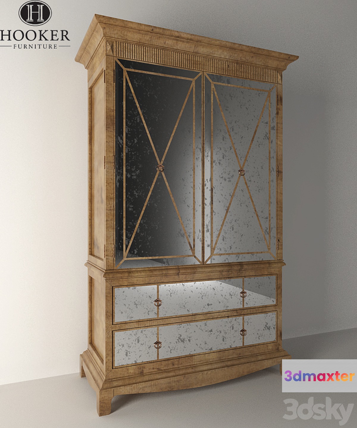 Hookerfurniture _ Sanctuary Armoire 3016-90013 3D Max