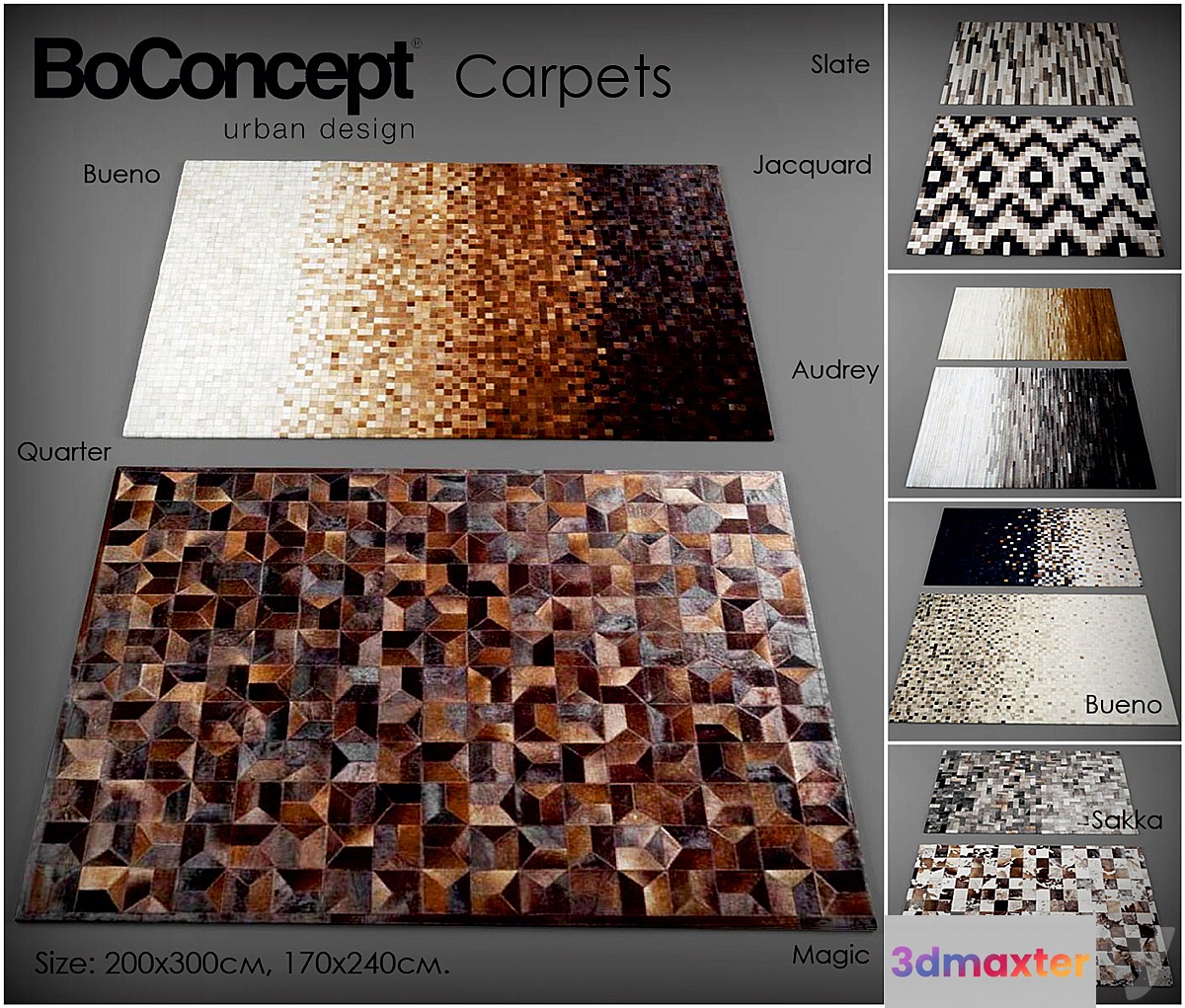 Collection of carpets from Bo Concept
