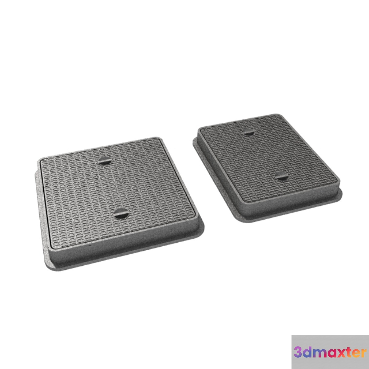 Hatch made of cast iron with 3D Max