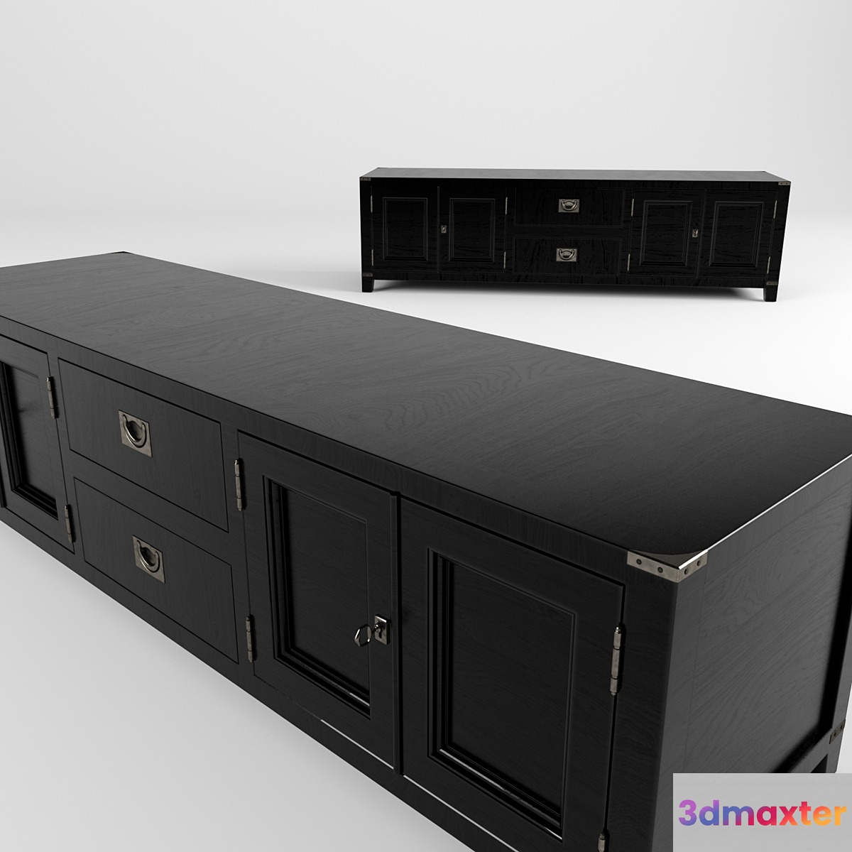 Eihholtz dresser tv military 3D Max