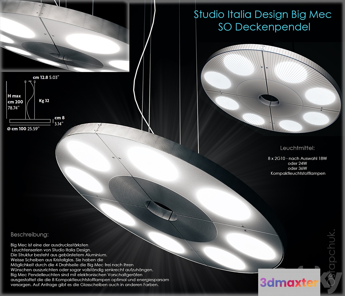 Studio Italia Design Big Mec 3D Max