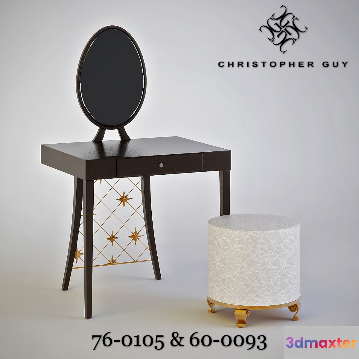 Christopher Guy _ Table 760105 & Ottoman 60-0093