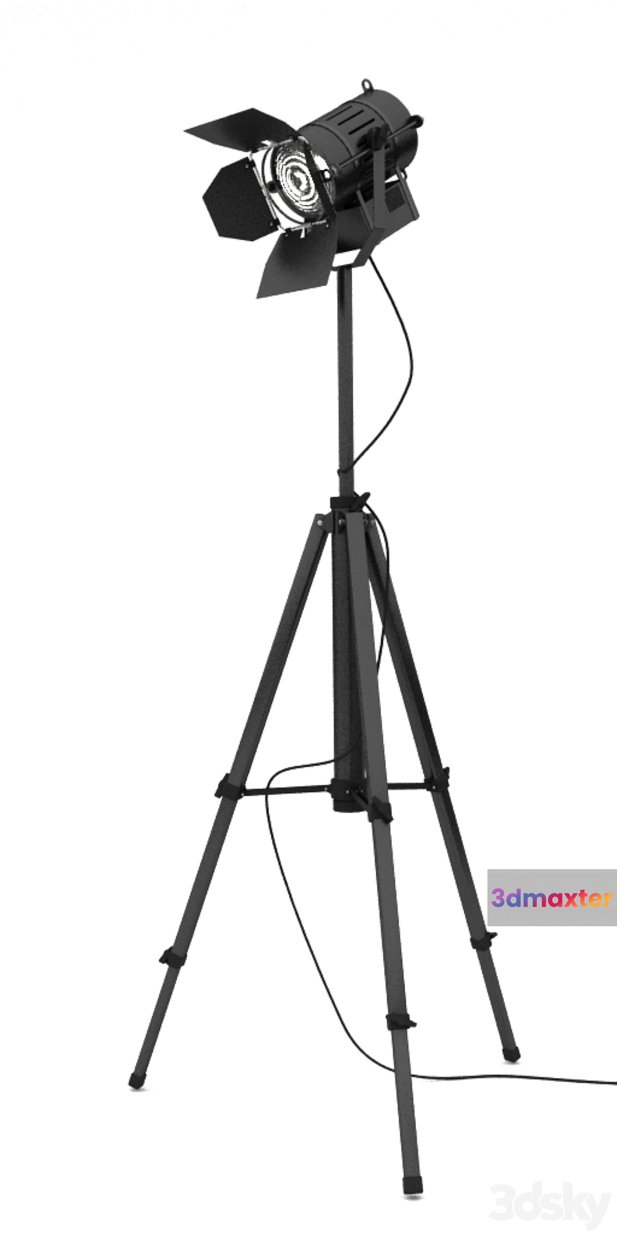 Spotlight on the tripod
